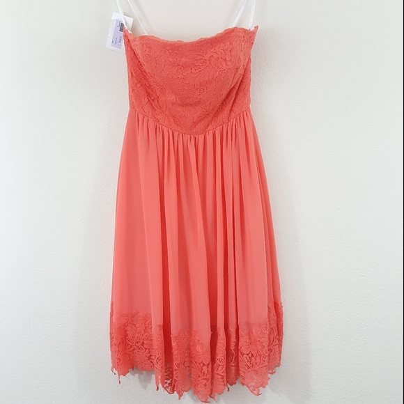 Jasmine Dresses & Skirts - B2 Jasmine NWT Grapefruit Orange Bridal Dress 8